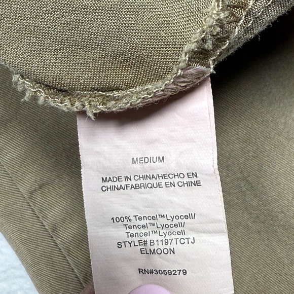 Thread & Supply Women’s Tan Wide Leg Cone Pocket Pants Size M High Waist - Picture 6 of 12